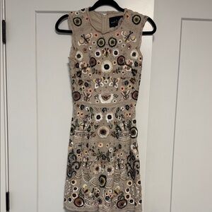 Needle & Thread Floral Embroidered Mini Dress